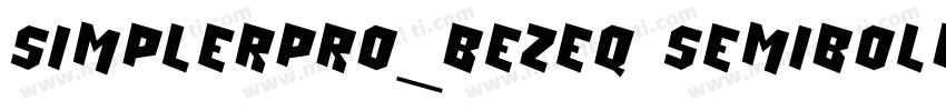 SimplerPro_BEZEQ Semibold字体转换